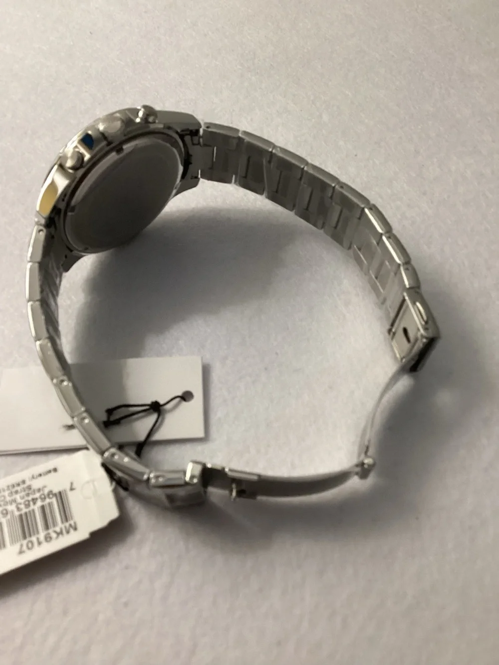 Michael Kors Greyson Chronograph Silver-Tone Stainless Steel Watch 43mm